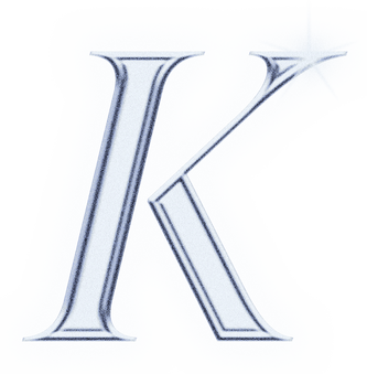 Dreamy Chrome Letter K Type Sticker